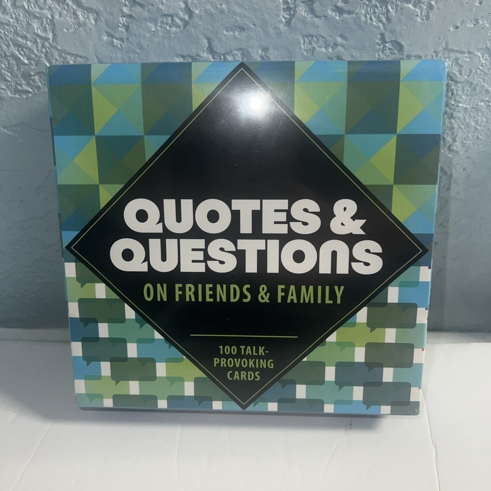 Quotes & Questions On Friends & Family 100 Talk Provoking Cards 2018 Brand New